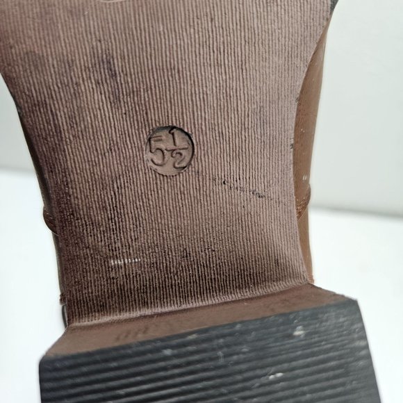 Pierre Dumas Chain Harness Buckle Western Ankle Booties 5.5 Brown Cowgirl Boots - Picture 12 of 13